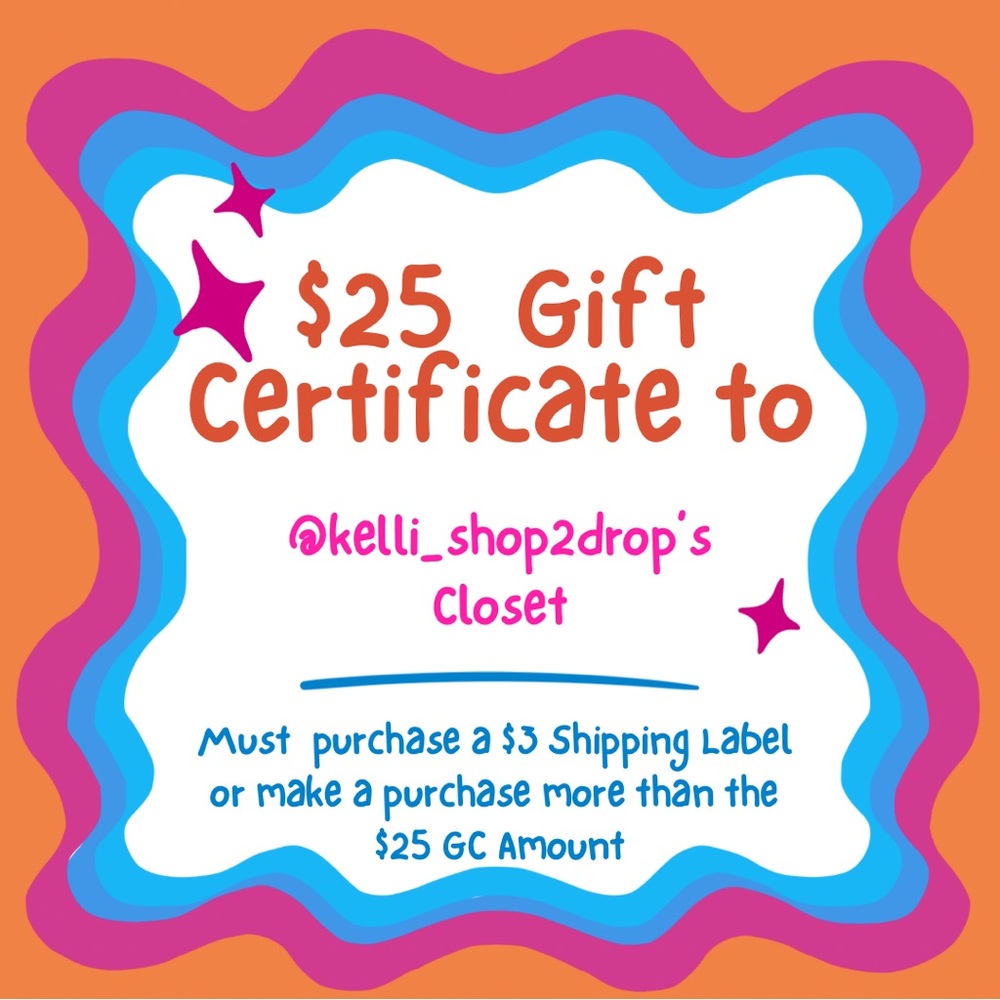 $25 Gift Certificate